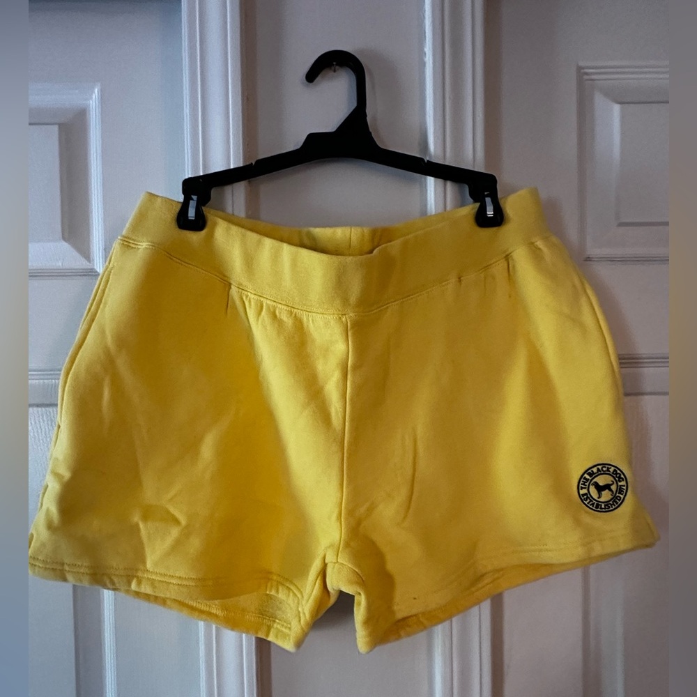 The Black Dog Yellow Athletic Shorts